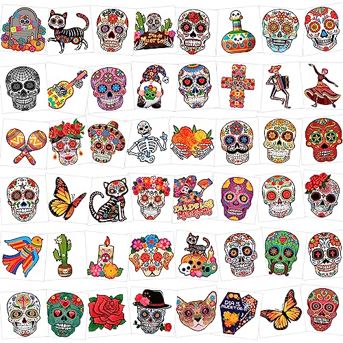 howaf-halloween-tattoo-tag-der-toten-96-stk-totenkopf image 8