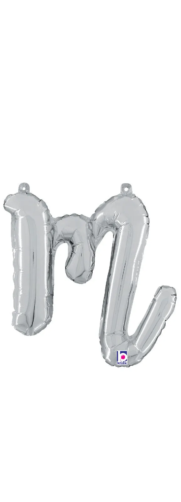 betallic-foil-balloons-script-letter-m-folienballon-14-silber image 1