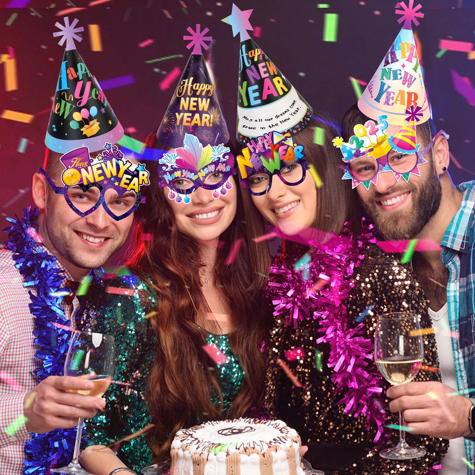 howaf-silvester-accessoires-set-partyh-te-brille-tattoos image 7