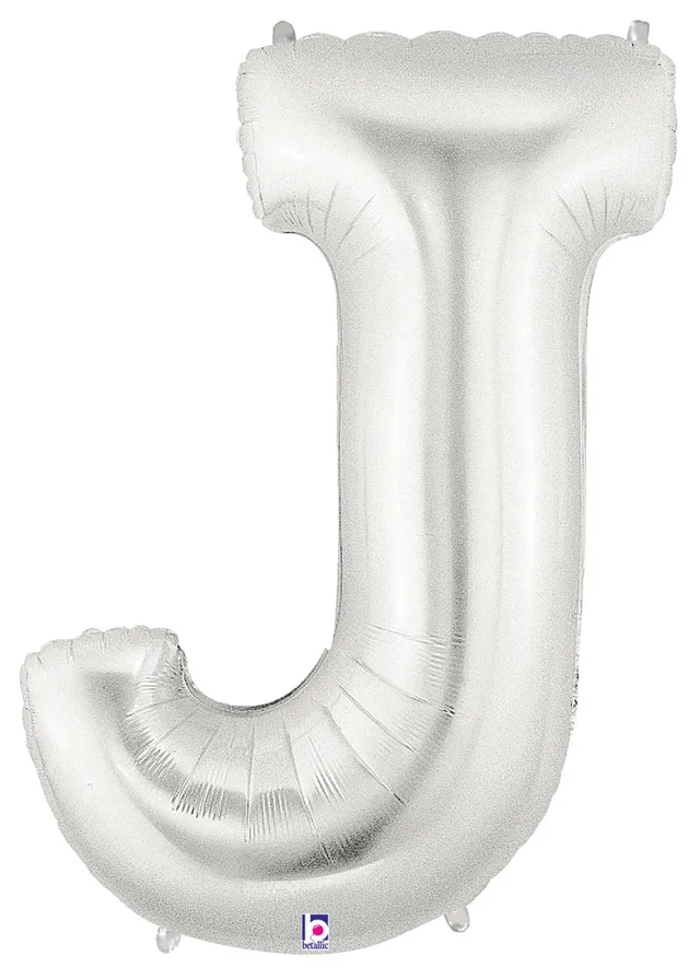 betallic-letter-j-silver-folienballon-megaloon-jr-14-zoll image 1