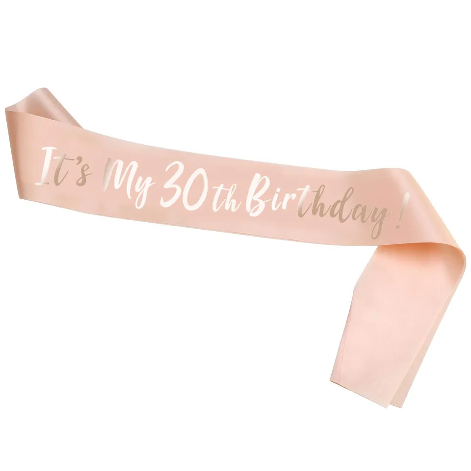 howaf-30-geburtstag-sch-rpe-ros-gold-satin-damen image 1