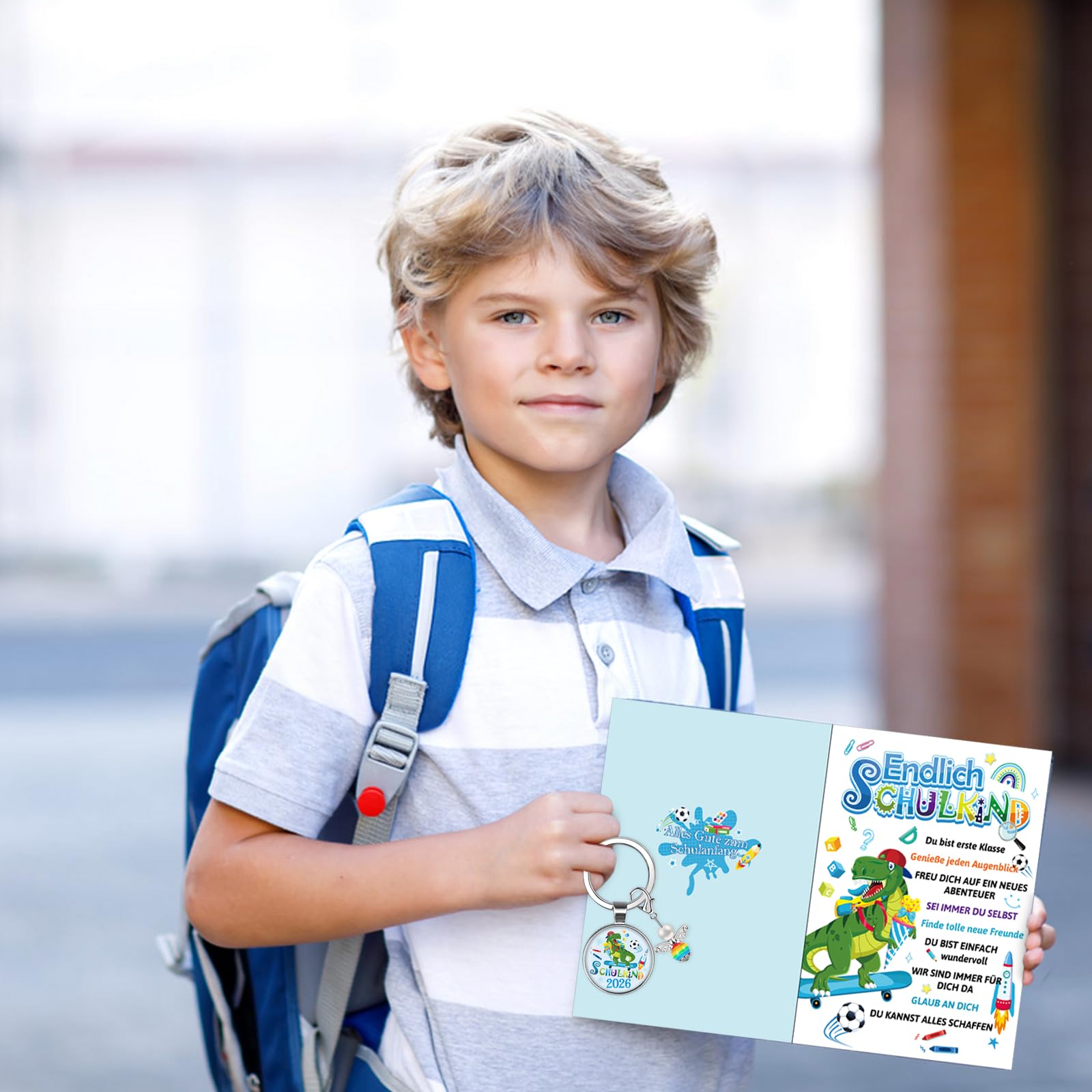 howaf-dino-einschulungskarte-mit-schl-sselanh-nger image 6