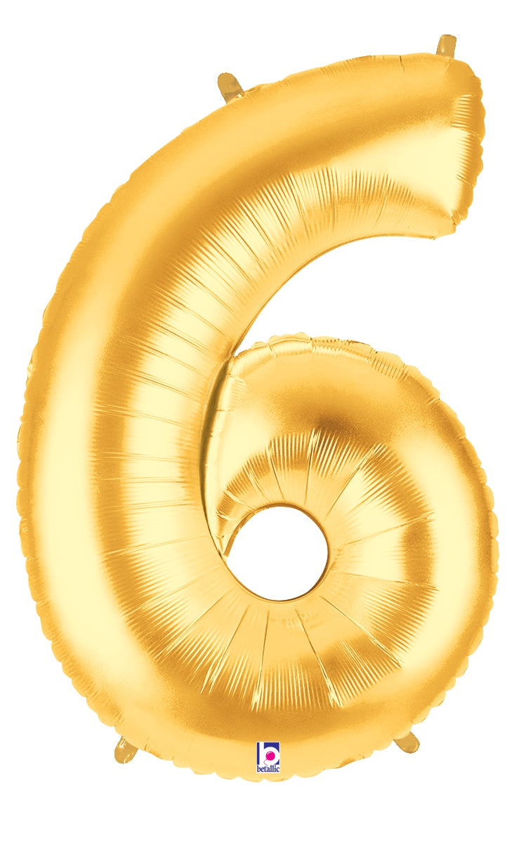 betallic-zahlen-folienballon-6-gold-14-zoll-junior image 1