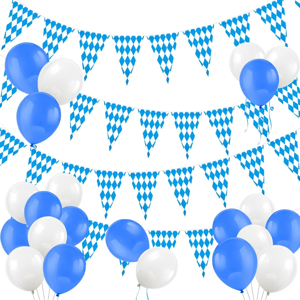 howaf-oktoberfest-deko-set-wimpelkette-30-luftballons image 1