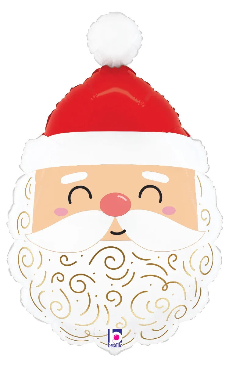 betallic-joyful-santa-folienballon-weihnachten-25-zoll image 1