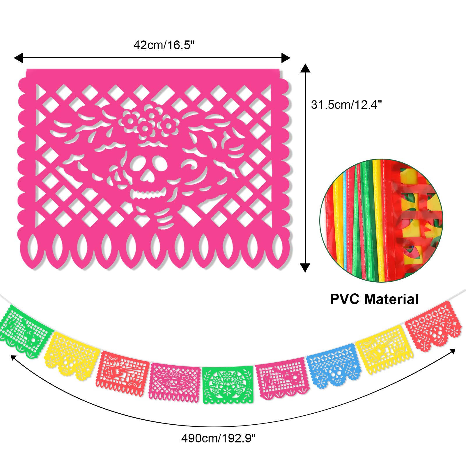 howaf-mexiko-fiesta-banner-papel-picado-2-st-ck-totenkopf image 2
