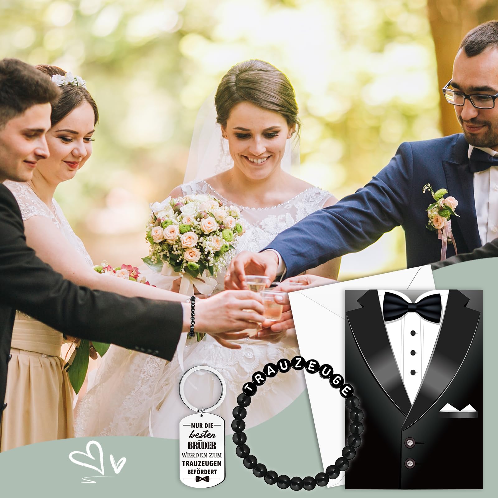 howaf-trauzeuge-fragen-set-karte-armband-schl-sselanh-nger image 6