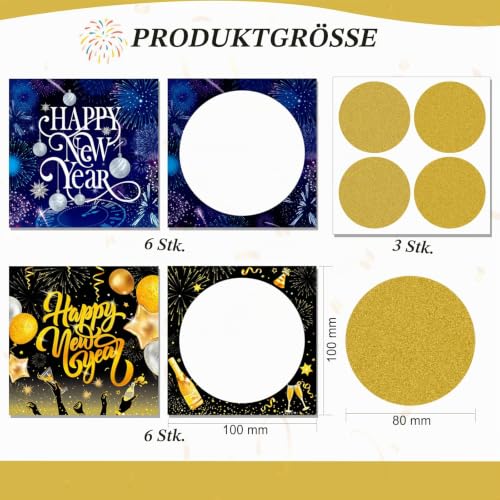 howaf-rubbelkarten-silvester-12-stk-happy-new-year-zum-beschriften image 8