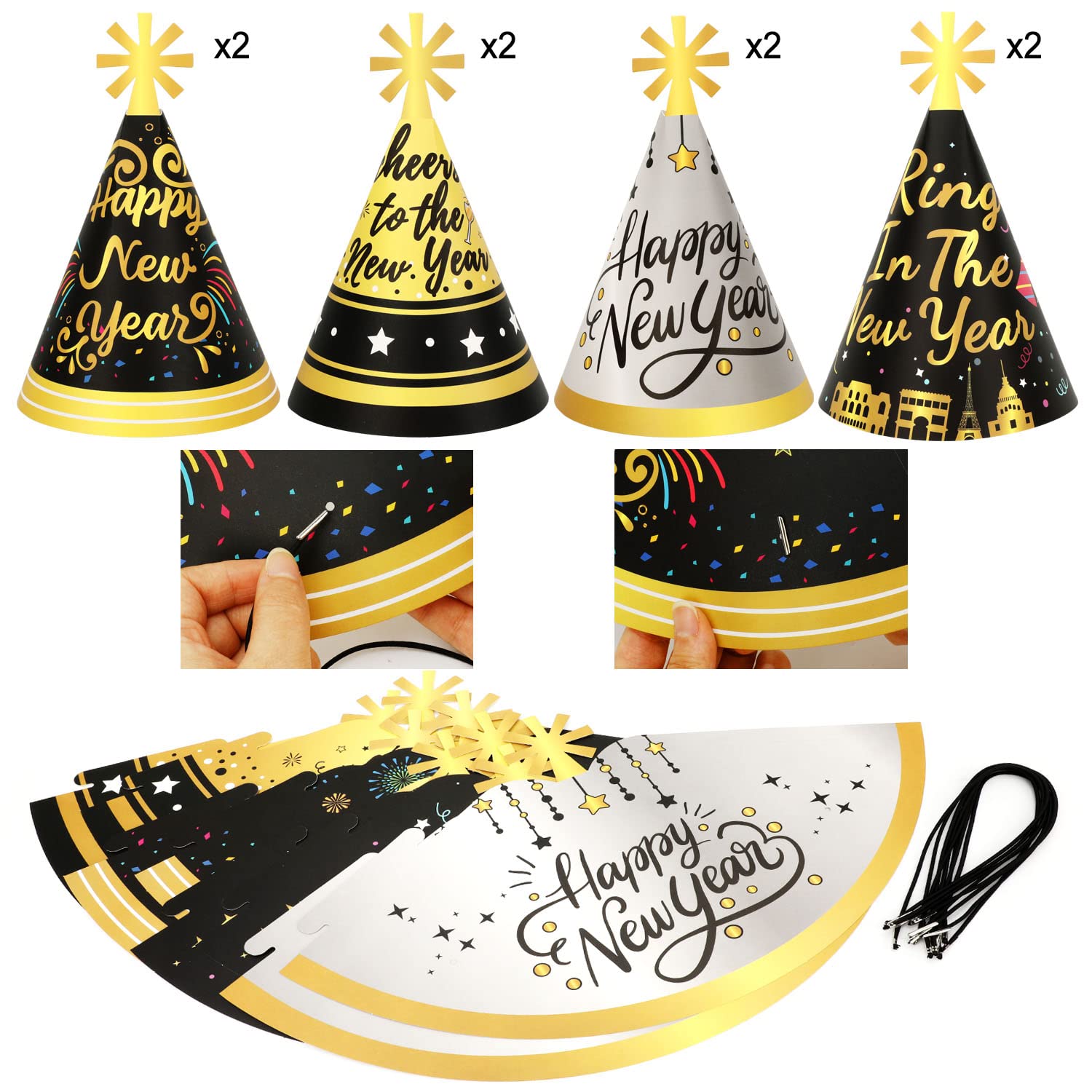 howaf-silvester-deko-2027-party-set-43tlg-silber-stil-a image 4