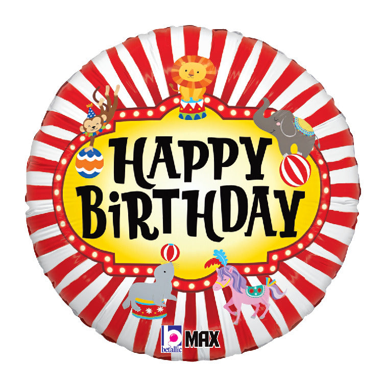 betallic-circus-animals-birthday-folienballon-18-zoll-tiere image 1