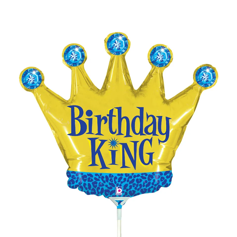betallic-foil-birthday-king-folienballon-geburtstag-mini image 1