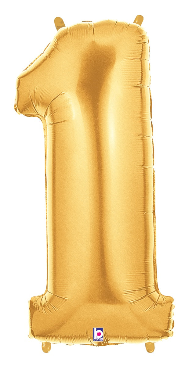 betallic-zahl-1-gold-folienballon-14-zoll-megaloon-mit-ventil image 1