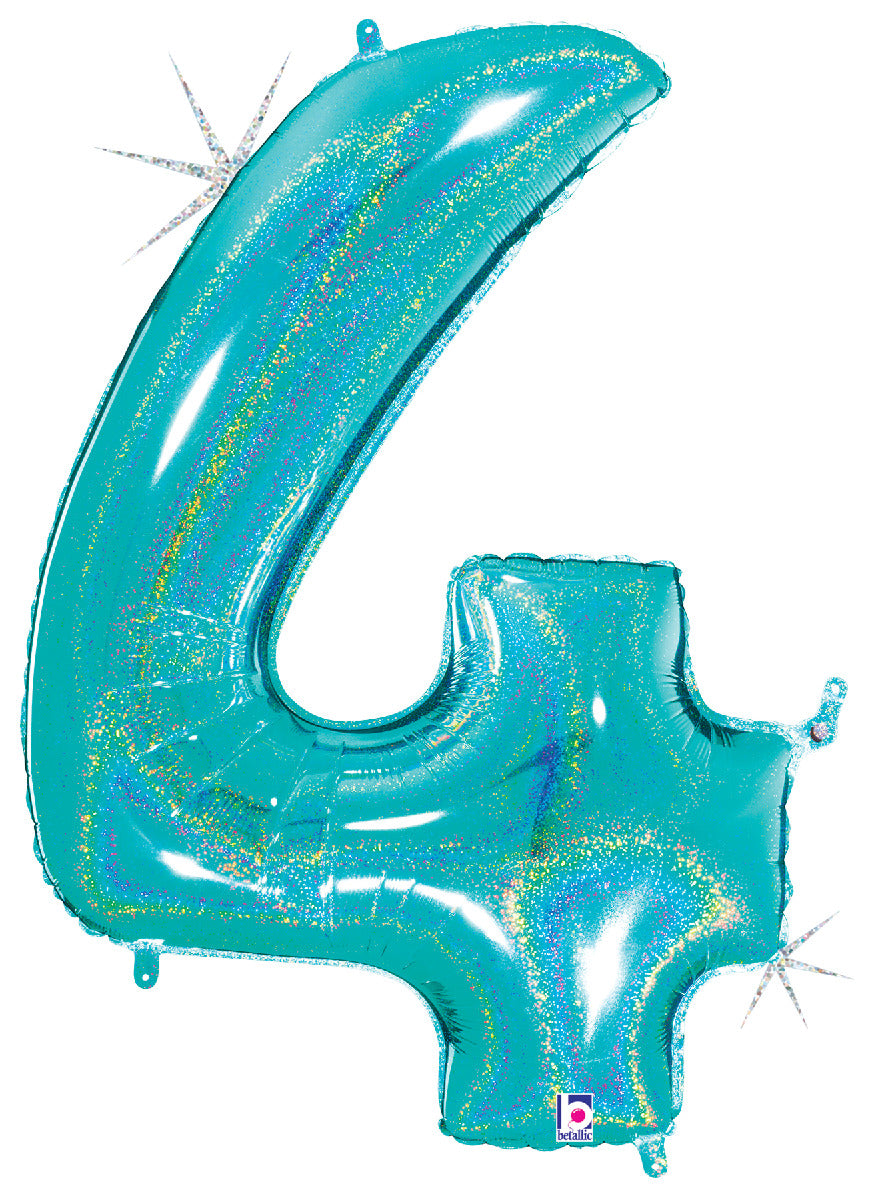 betallic-zahl-4-glitter-folienballon-robin-s-egg-blue-34 image 1