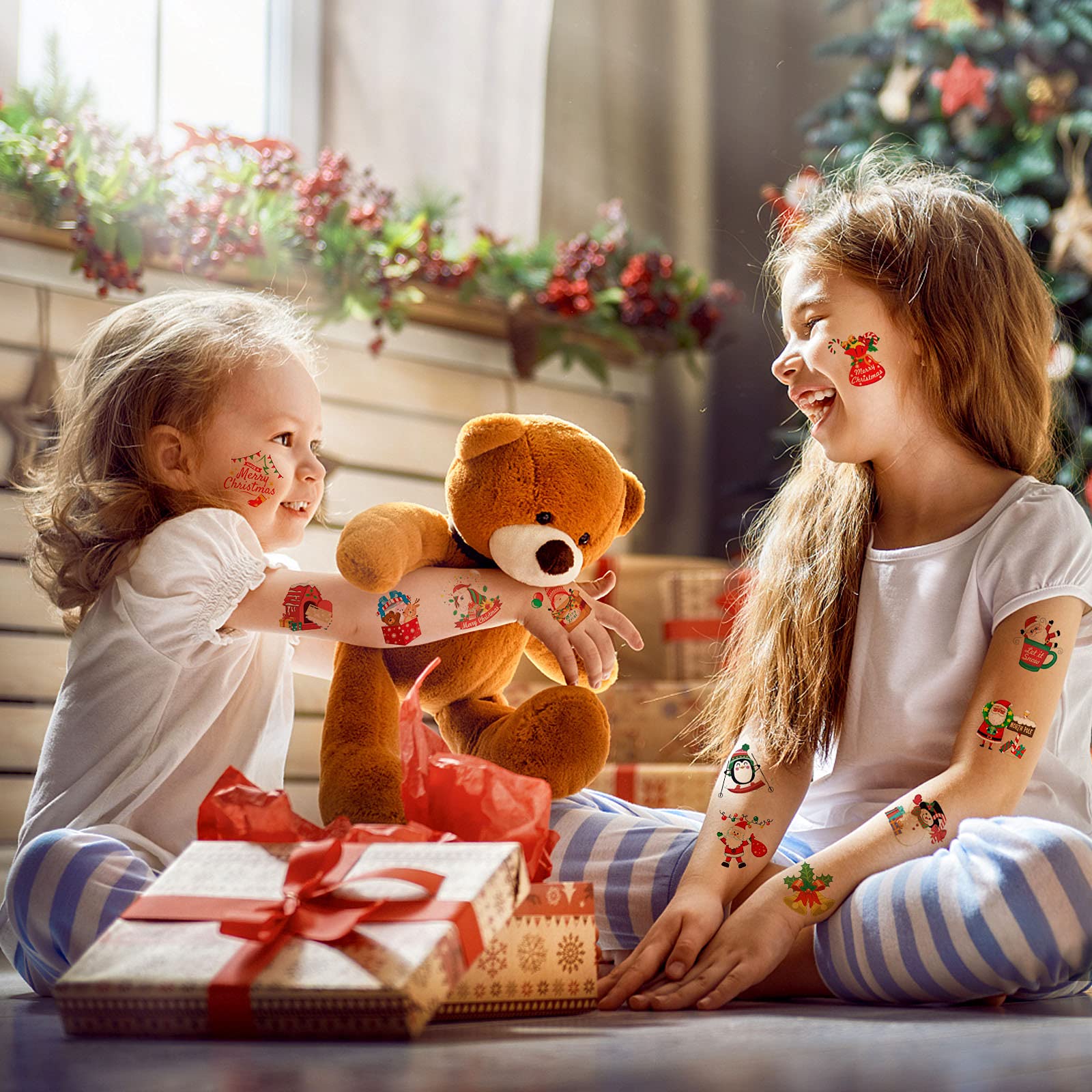 howaf-temporary-tattoos-weihnachten-leucht-tattoos-96-st-ck image 6