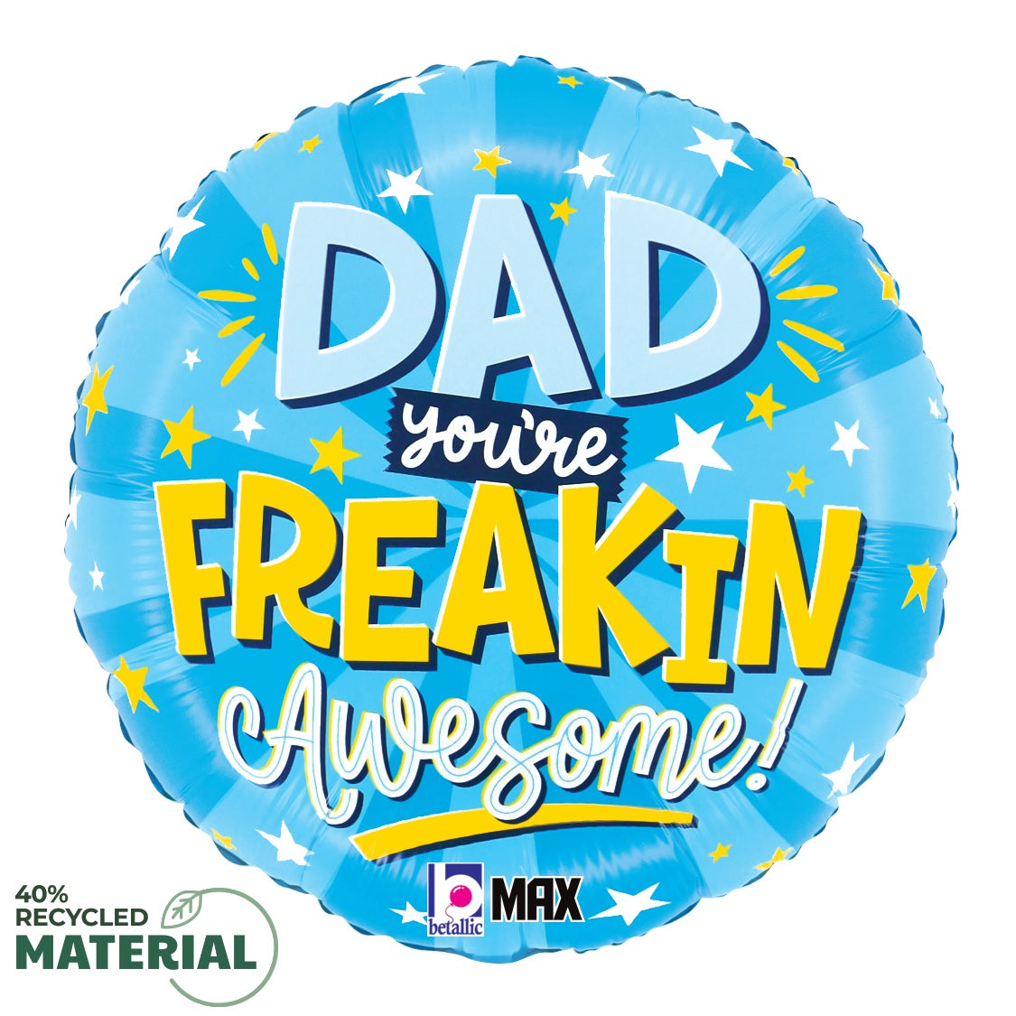 betallic-freakin-awesome-dad-folienballon-18-zoll-vatertag image 1