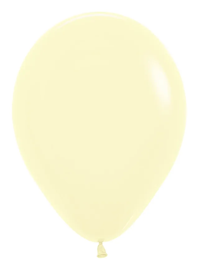 betallic-latex-balloons-pastel-matte-yellow-luftballons-11-10er-gelb-matt image 1