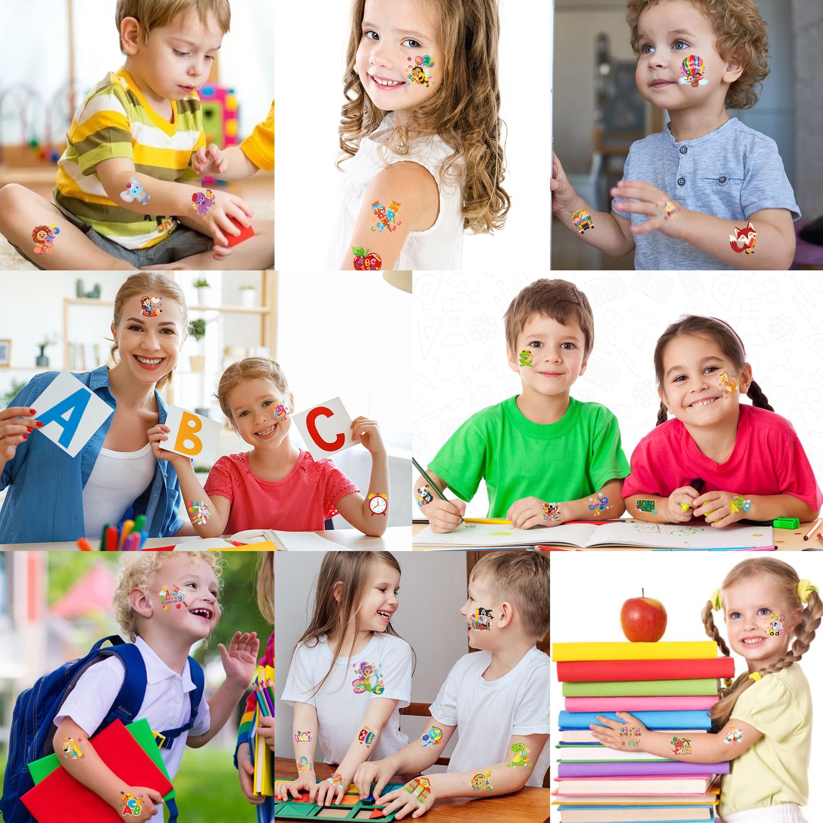 howaf-einschulung-tattoos-kinder-96-st-ck-schulanfang-set image 7