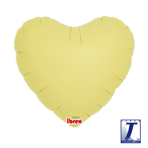 takara-ibrex-heart-14-zoll-folienballon-pastellgelb image 1