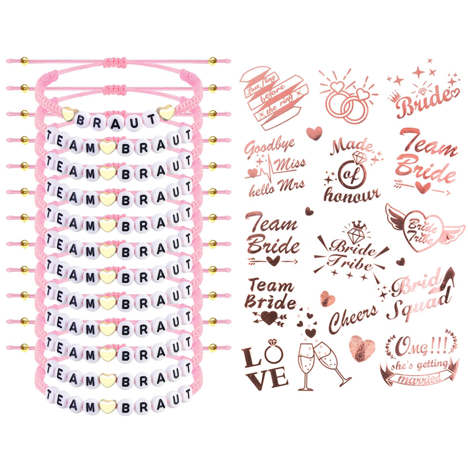 howaf-jga-armb-nder-team-braut-set-ros-gold-12-stk-tattoo image 1