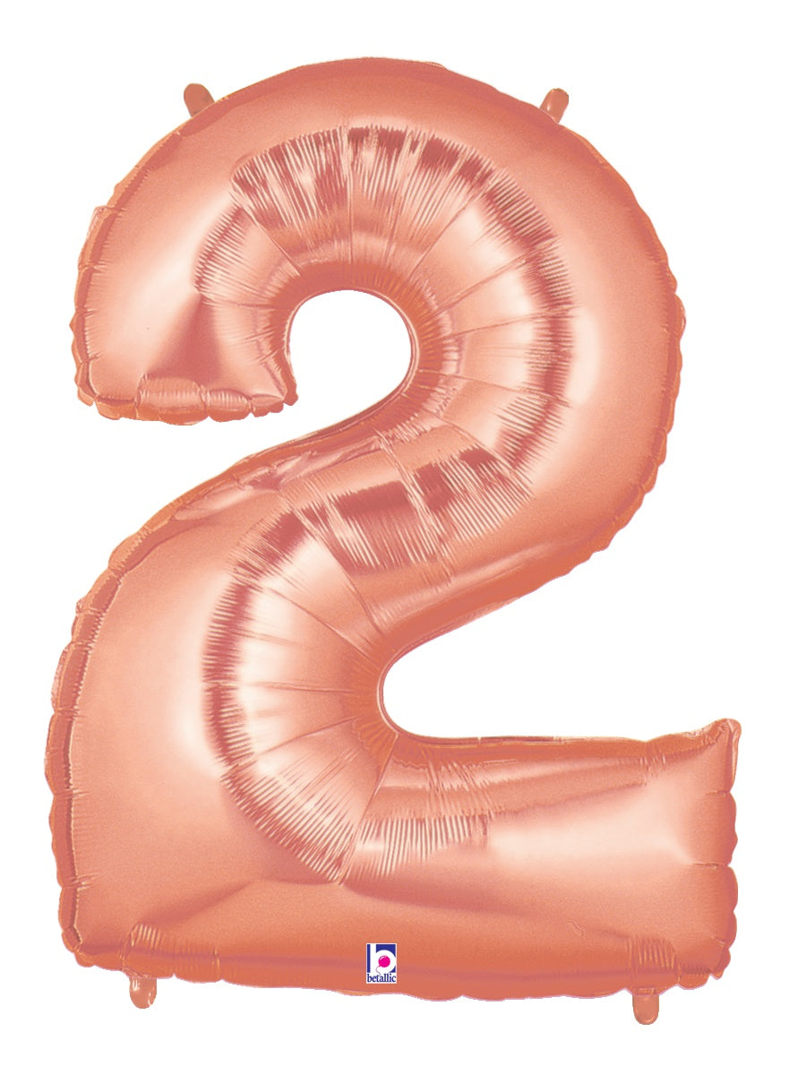 betallic-folienballon-zahl-2-ros-gold-34-zoll-megaloon image 1