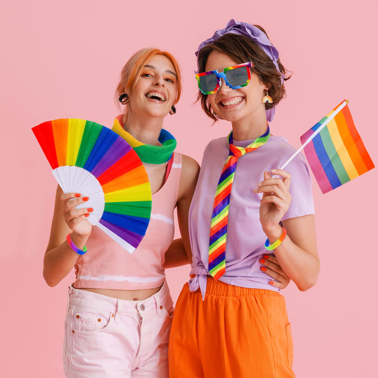 howaf-regenbogen-accessoires-6-teilig-pride-set-mit-bandana image 8