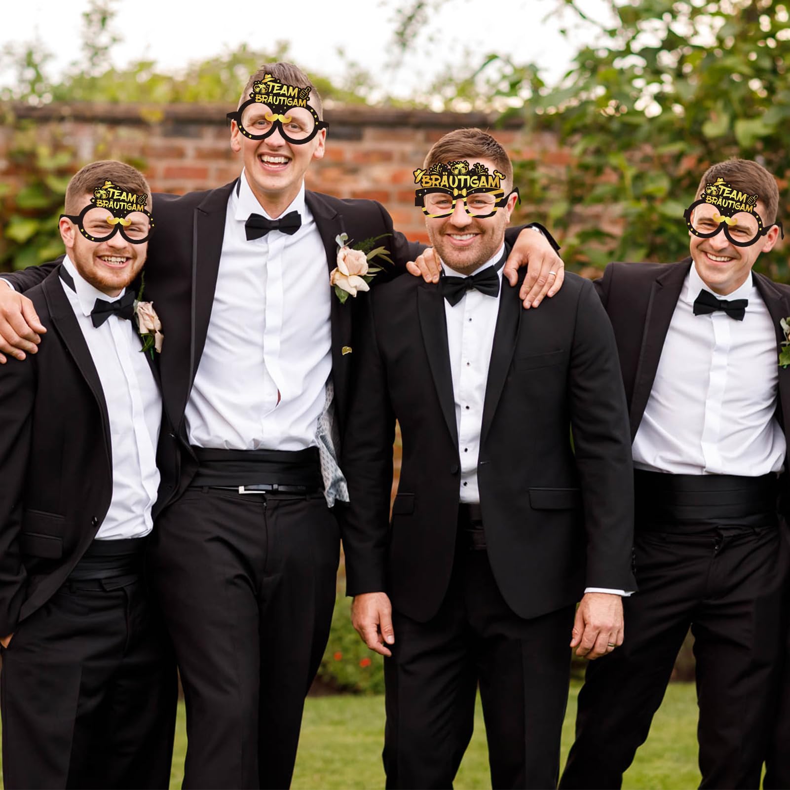 howaf-jga-m-nner-brille-12er-set-br-utigam-team-groom image 4