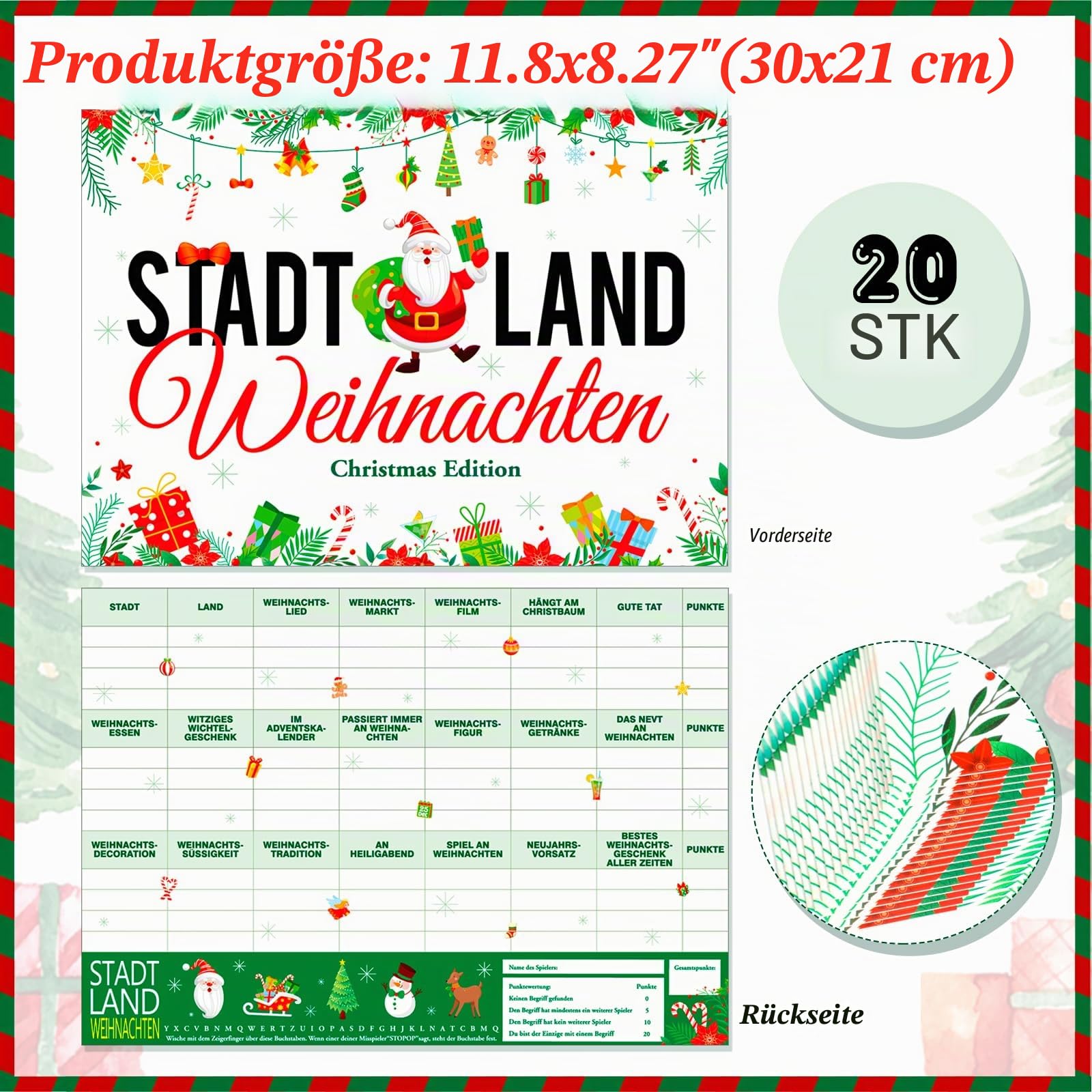 howaf-stadt-land-weihnachten-spielblock-a4-20-blatt-familienspiel image 2