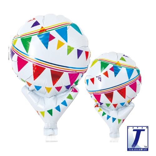 takara-upright-round-5-zoll-luftballon-pennant-garland image 1