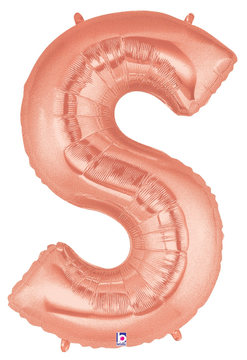 betallic-letter-s-folienballon-14-zoll-rose-gold image 1