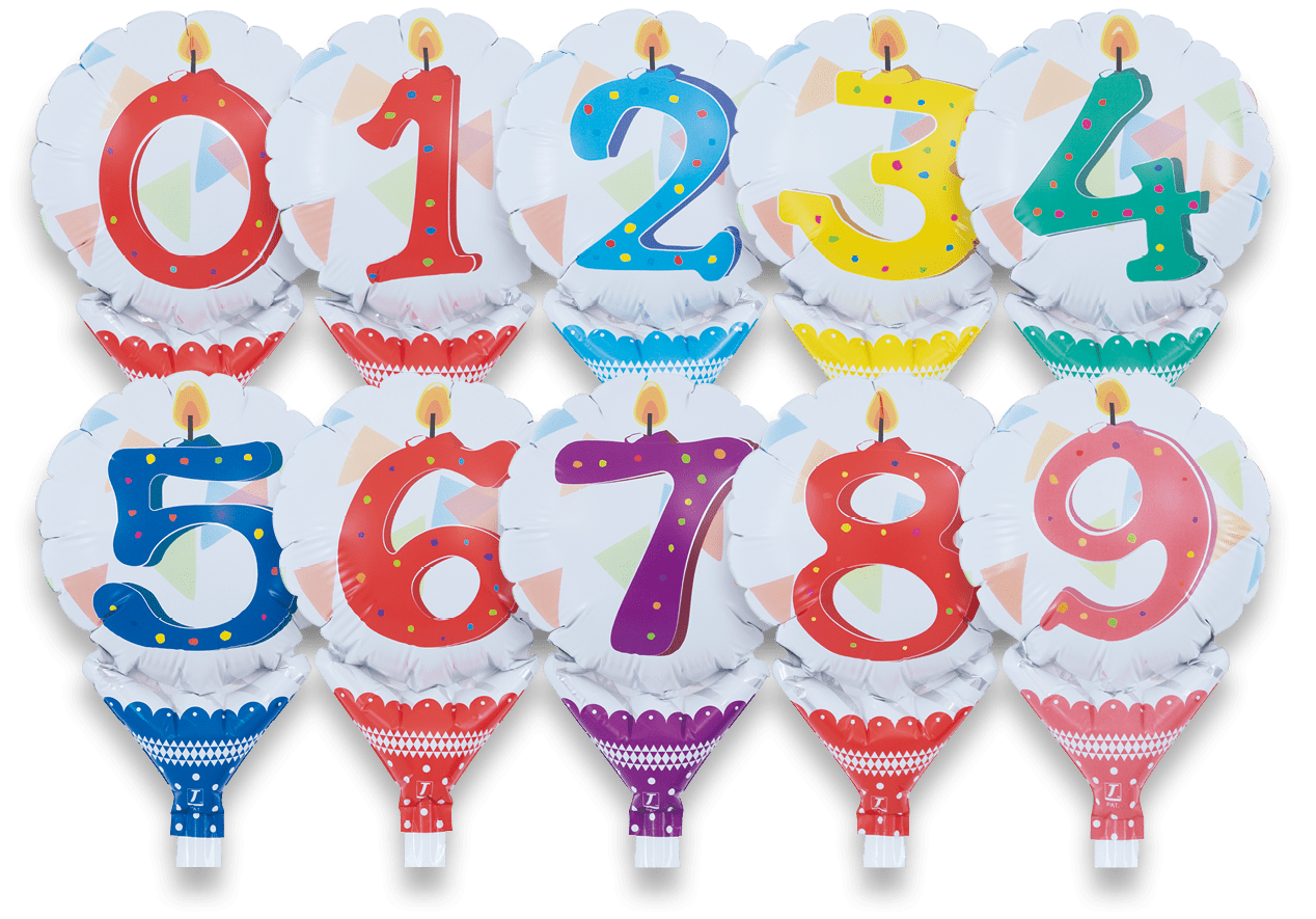 takara-upright-round-5-zoll-folienballon-animal-friends-0-9-10er image 1