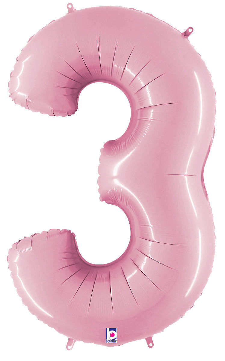 betallic-megaloons-zahl-3-pastel-pink-folienballon-86cm image 1