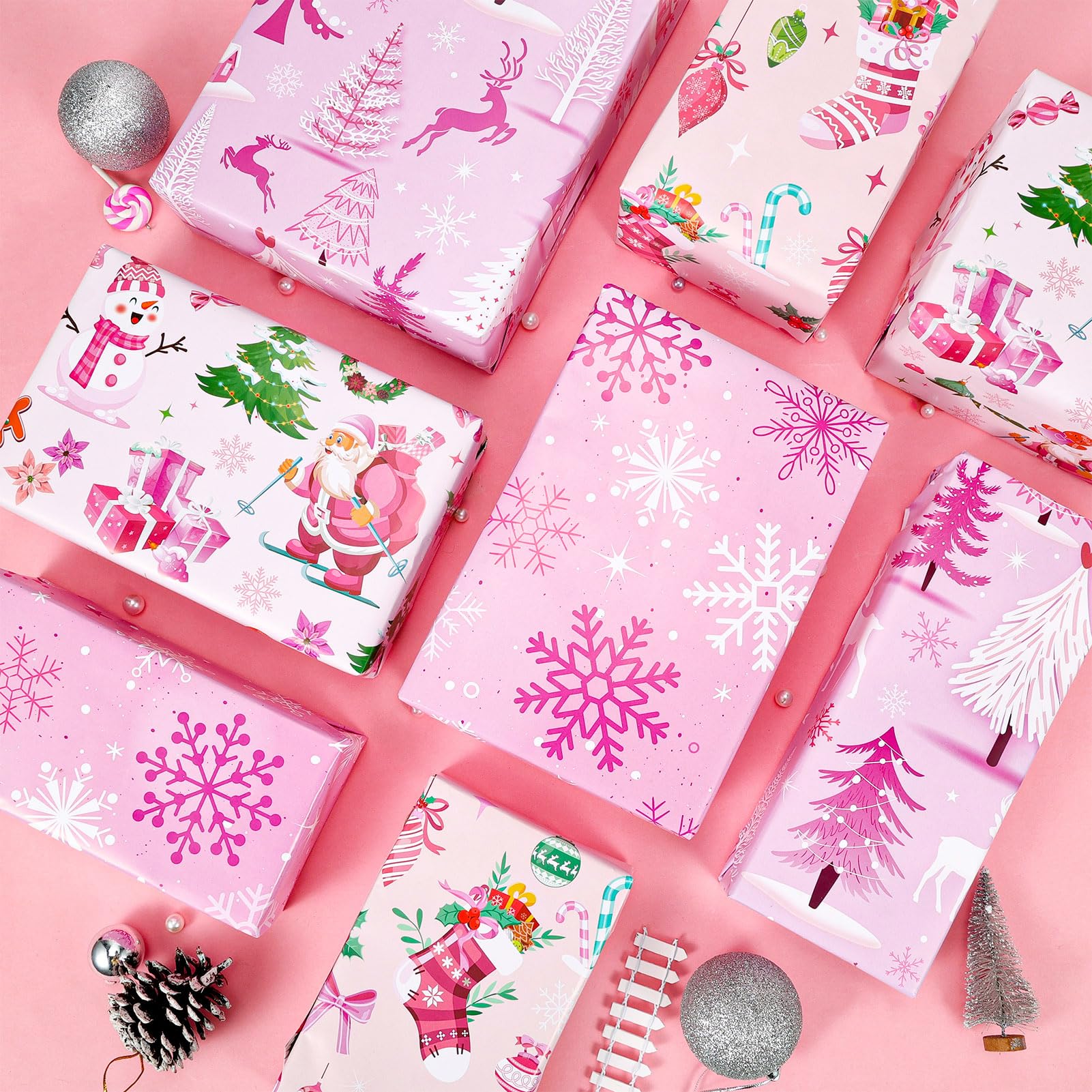 howaf-geschenkpapier-weihnachten-rosa-8-b-gen-70x50-cm image 4
