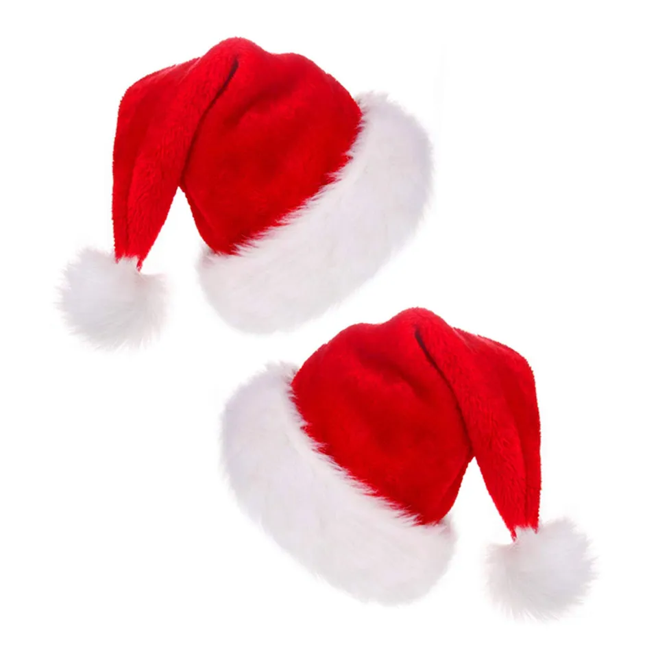 howaf-weihnachtsm-tze-pl-sch-nikolausm-tze-2-st-ck-rot image 1