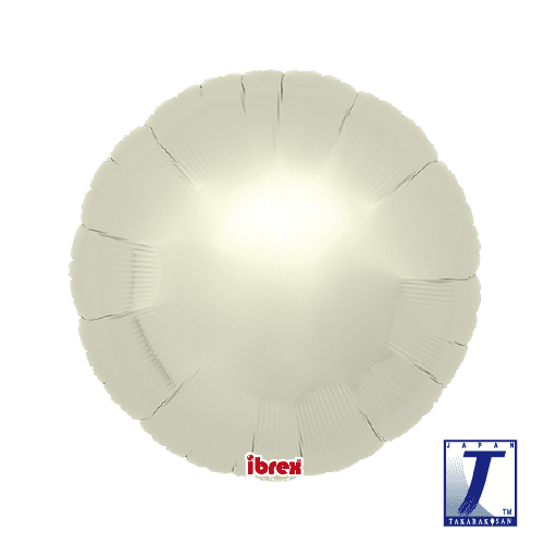 takara-ibrex-round-14-folienballon-rund-metallic-ivory image 1