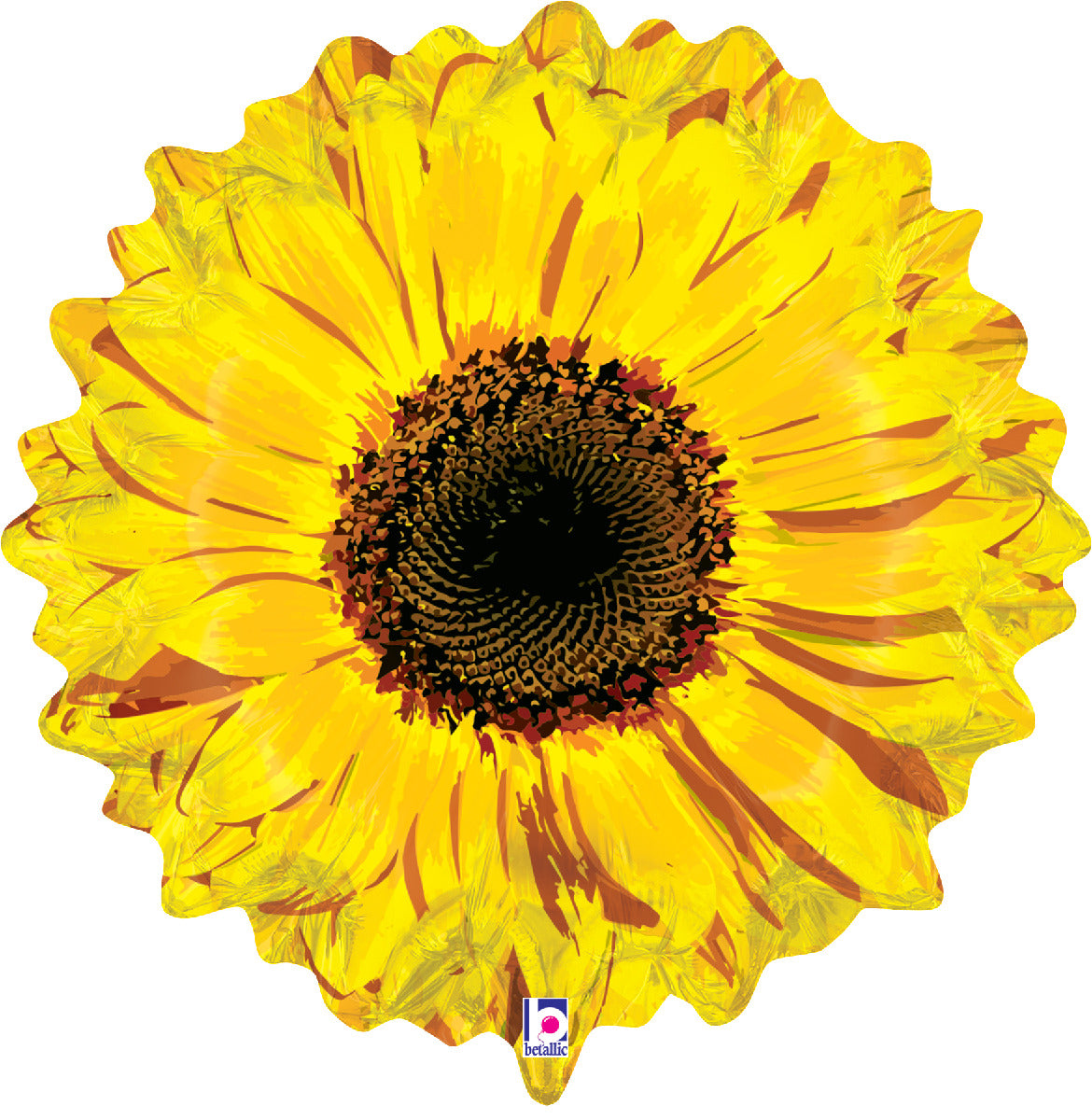 betallic-yellow-flower-folienballon-26-zoll-gelbe-blume image 2