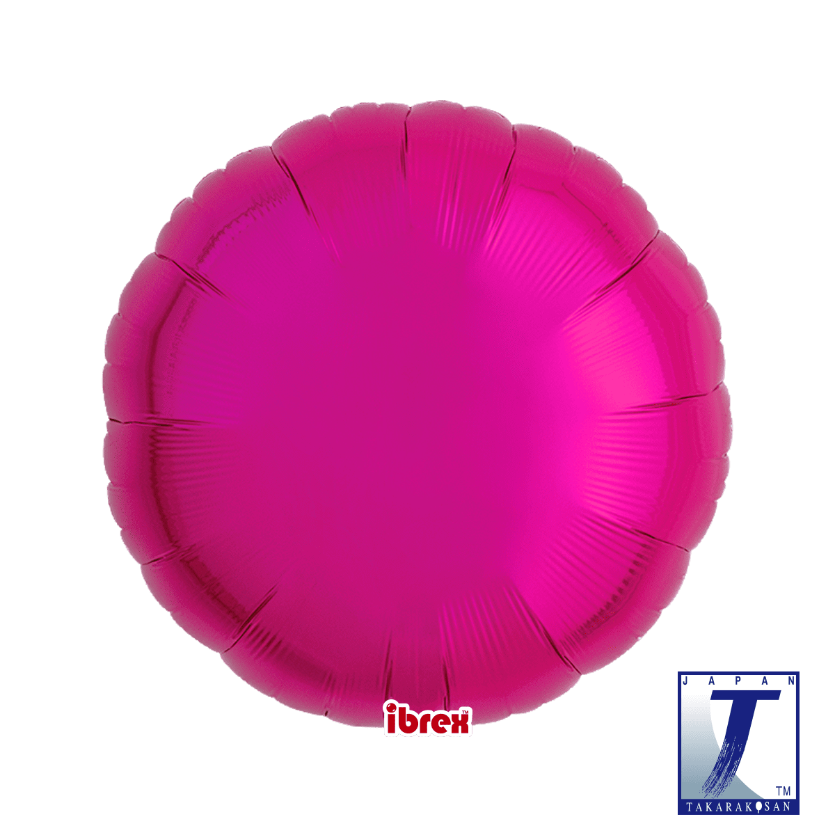 takara-ibrex-round-25-folienballon-metallic-magenta-rund image 1