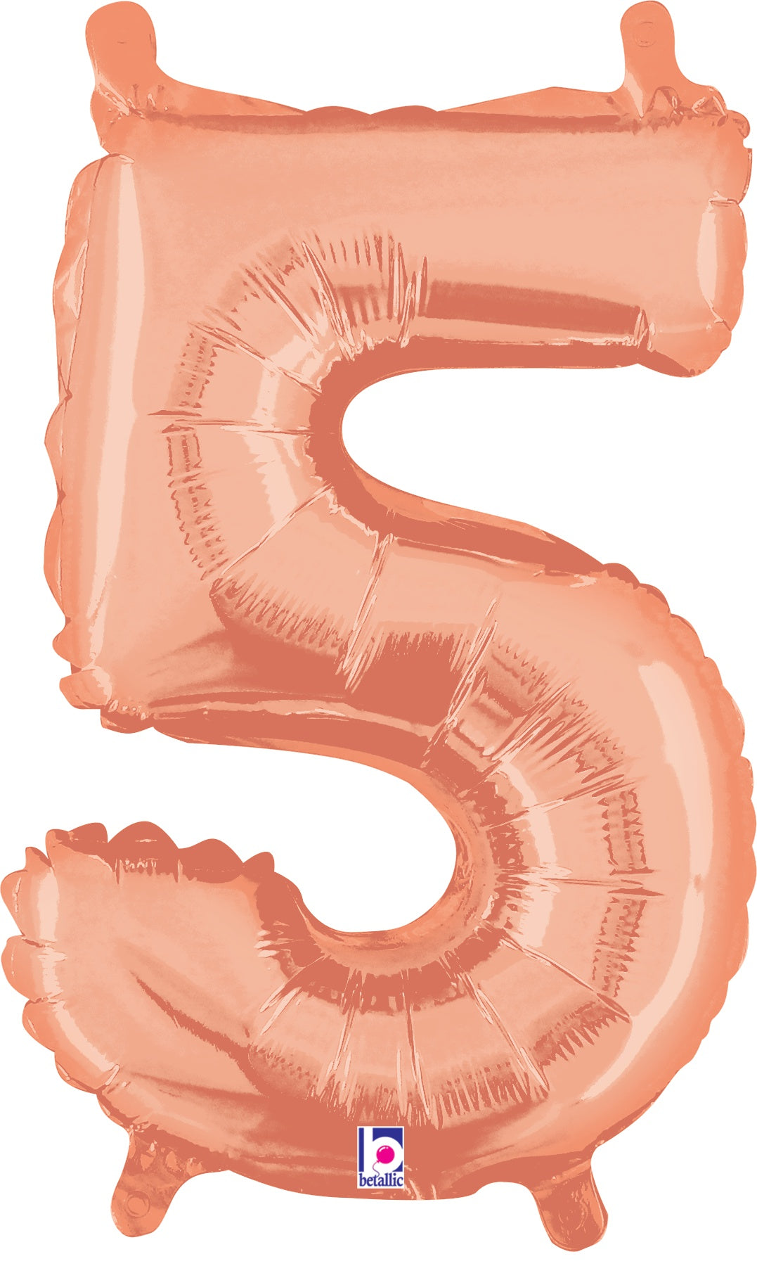 betallic-number-5-rose-gold-folienballon-34-zahl image 2