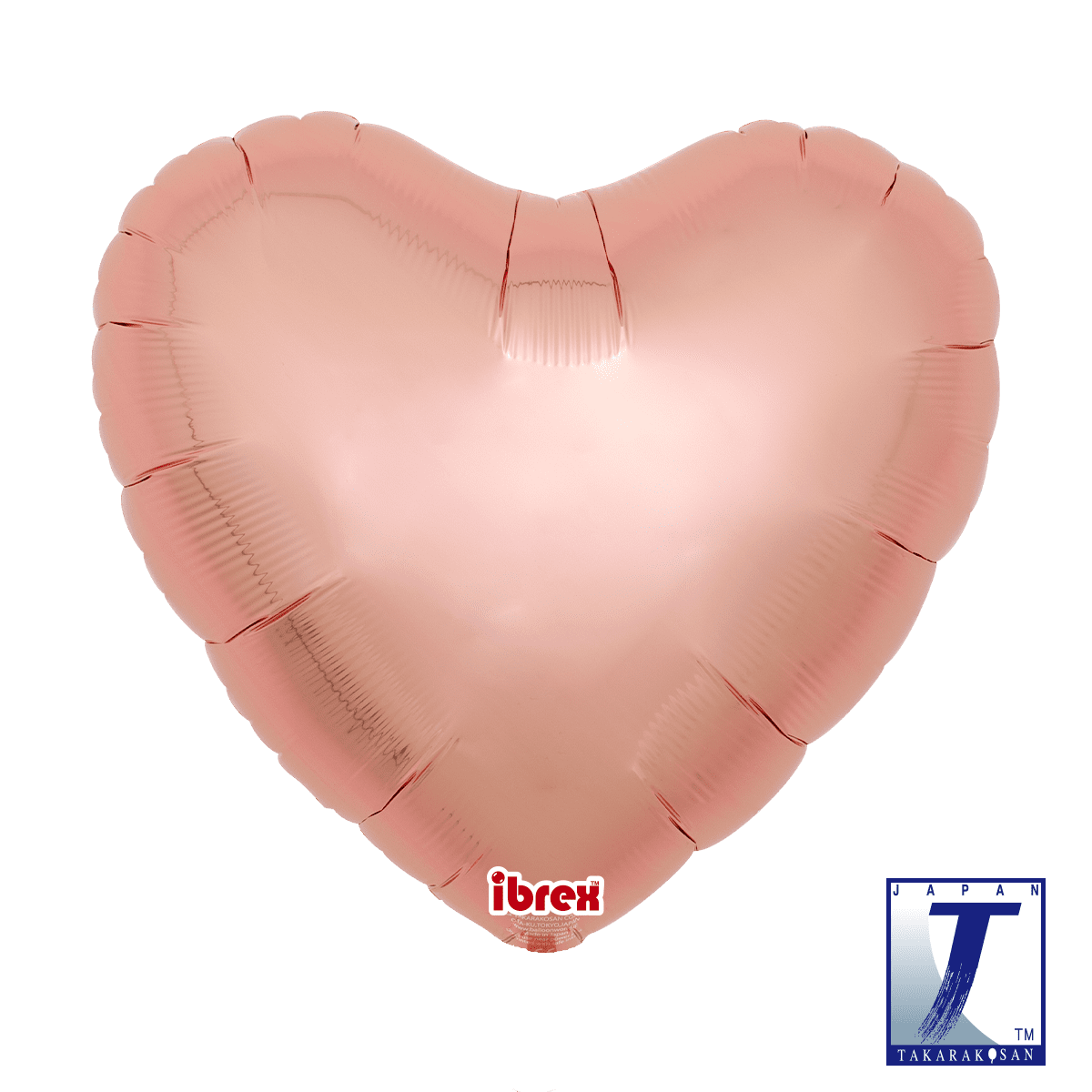 takara-ibrex-heart-14-folienballon-metallic-ros-gold image 1
