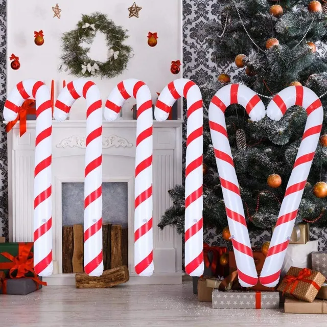 howaf-zuckerstangen-aufblasbar-90cm-6-st-ck-rot-wei image 1