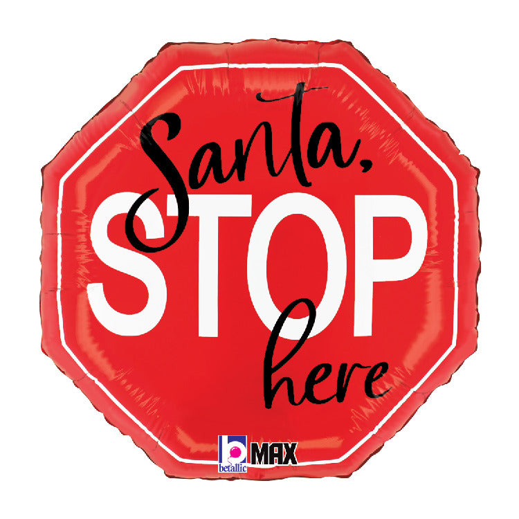betallic-santa-stop-here-folienballon-45-cm image 1