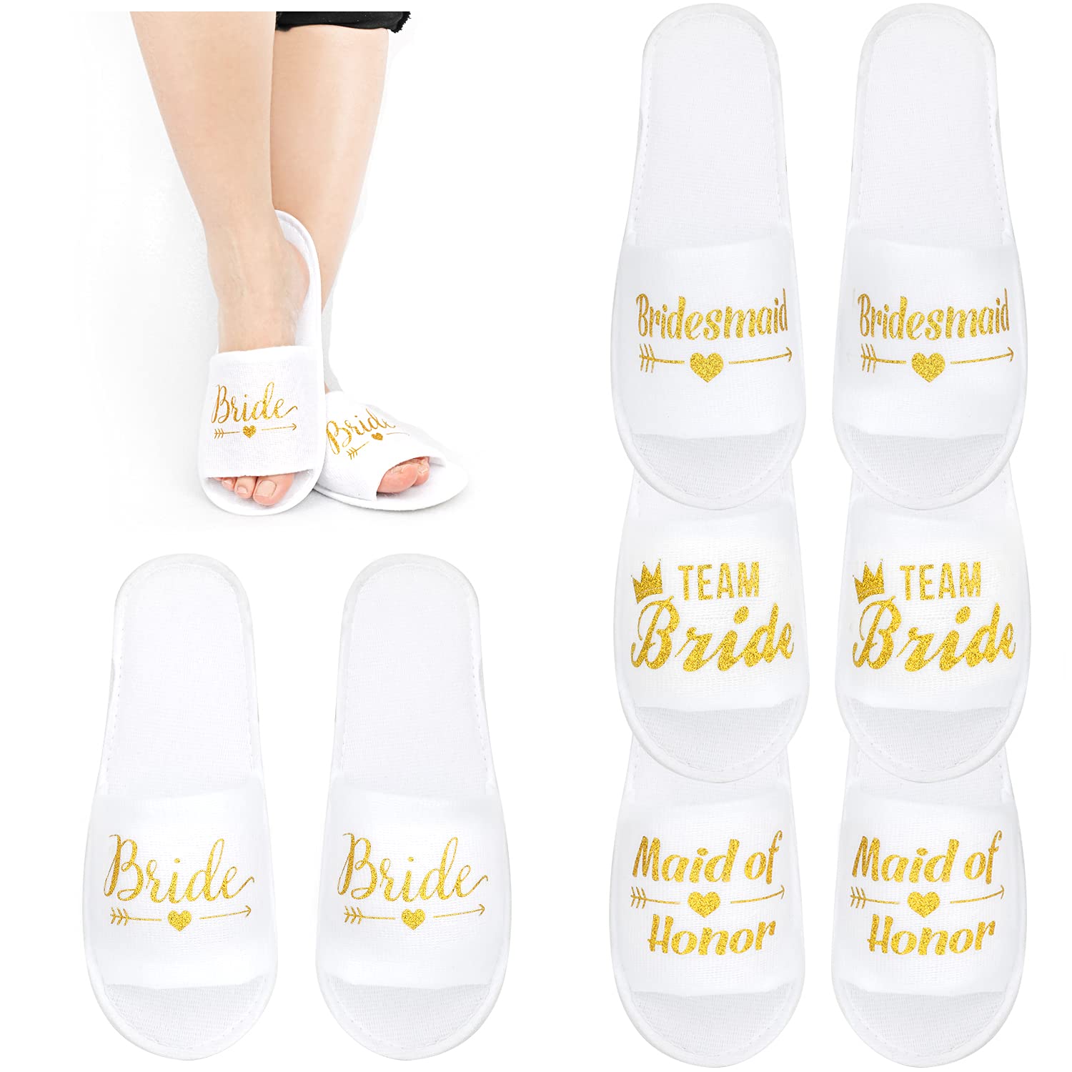 howaf-jga-slipper-hausschuhe-braut-team-7-paare image 2