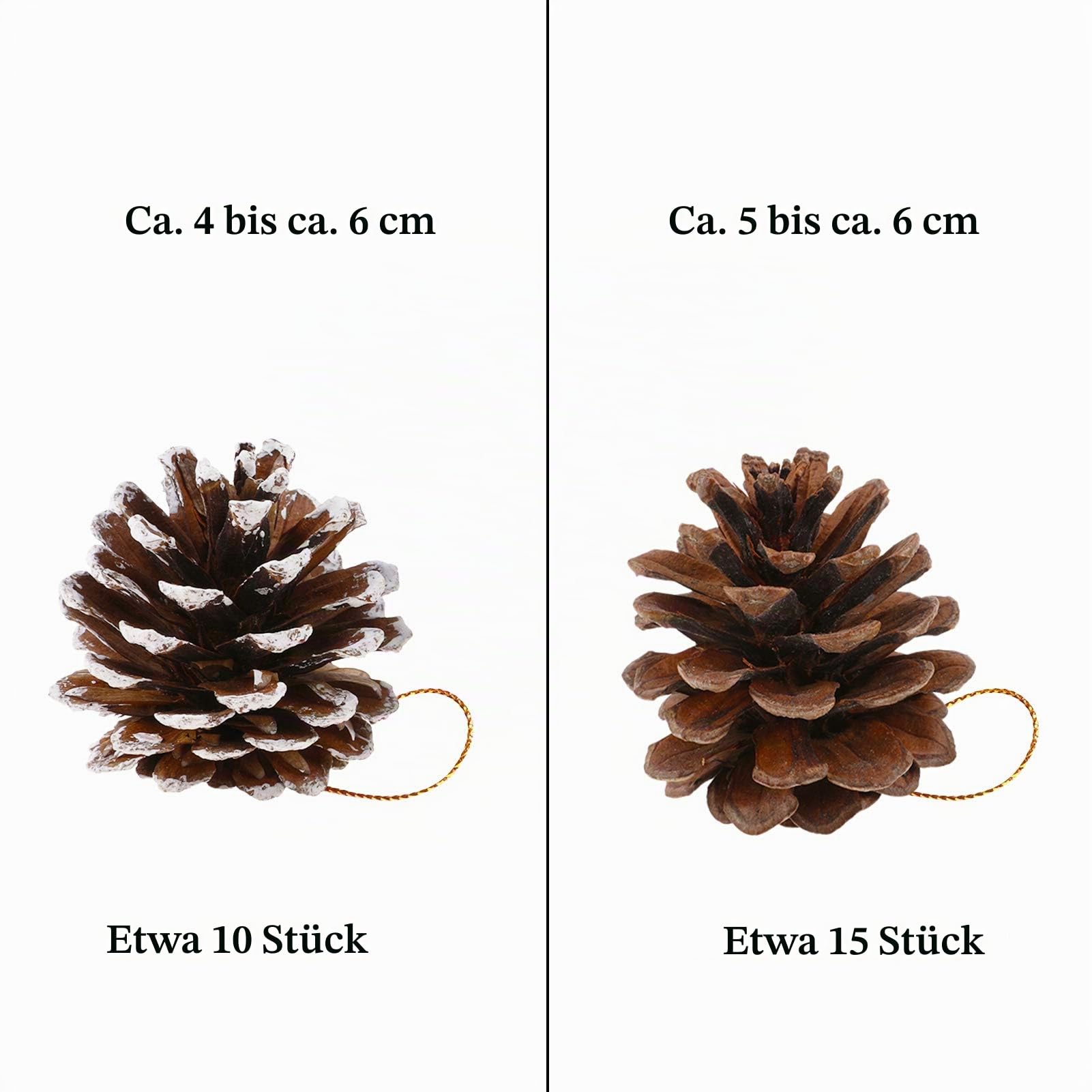 howaf-tannenzapfen-natur-25-stk-christbaumschmuck-5-6-cm image 2