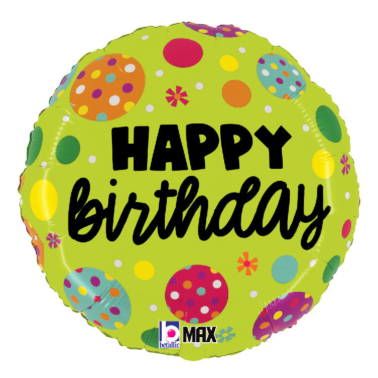 betallic-birthday-polka-dots-folienballon-18-punkte image 1