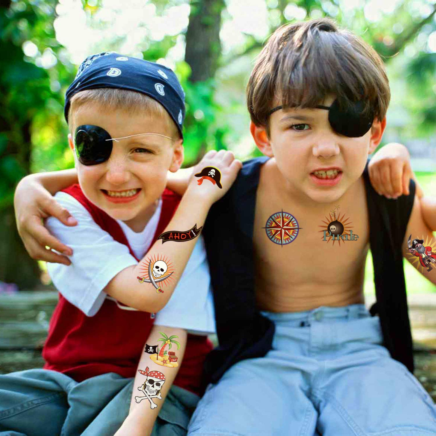howaf-piraten-tattoos-kinder-96-st-ck-wasserdicht-tempor-r image 6