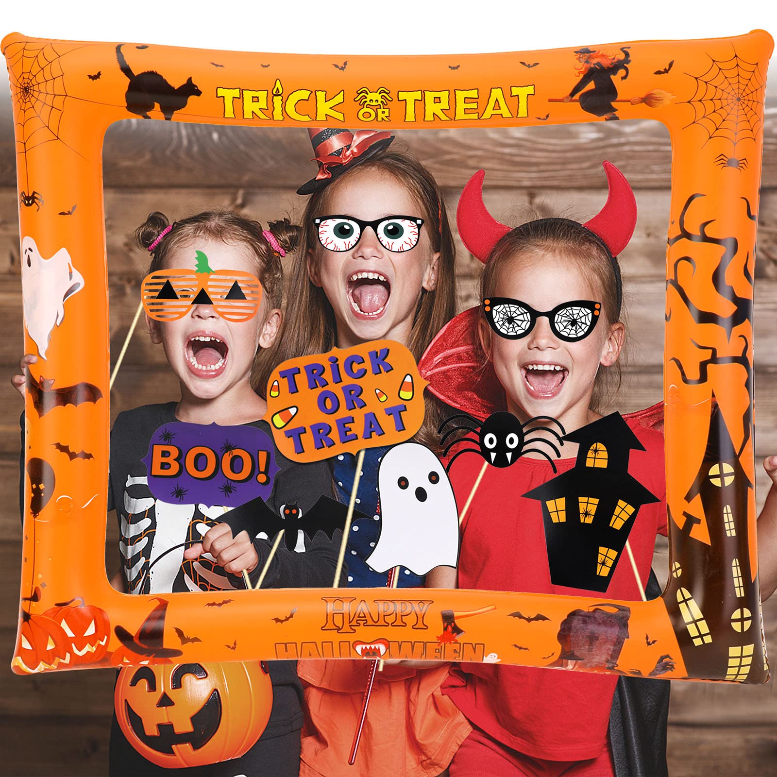 howaf-halloween-fotobox-selfie-rahmen-aufblasbar-props-22-tlg image 5
