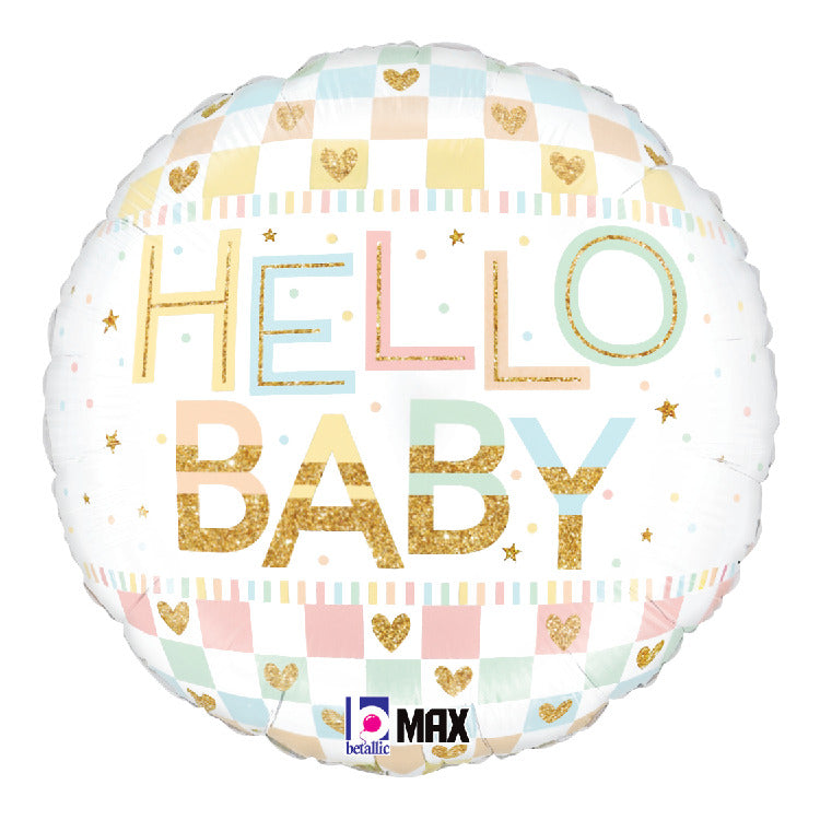 betallic-pastel-hello-baby-folienballon-9-zoll-flach-baby image 2
