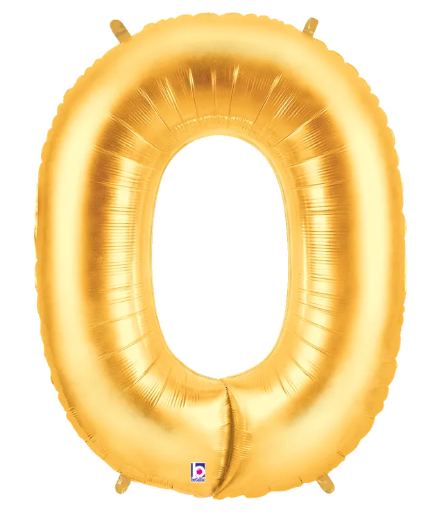 betallic-number-0-gold-folienballon-34-zoll-verpackt-flach image 1