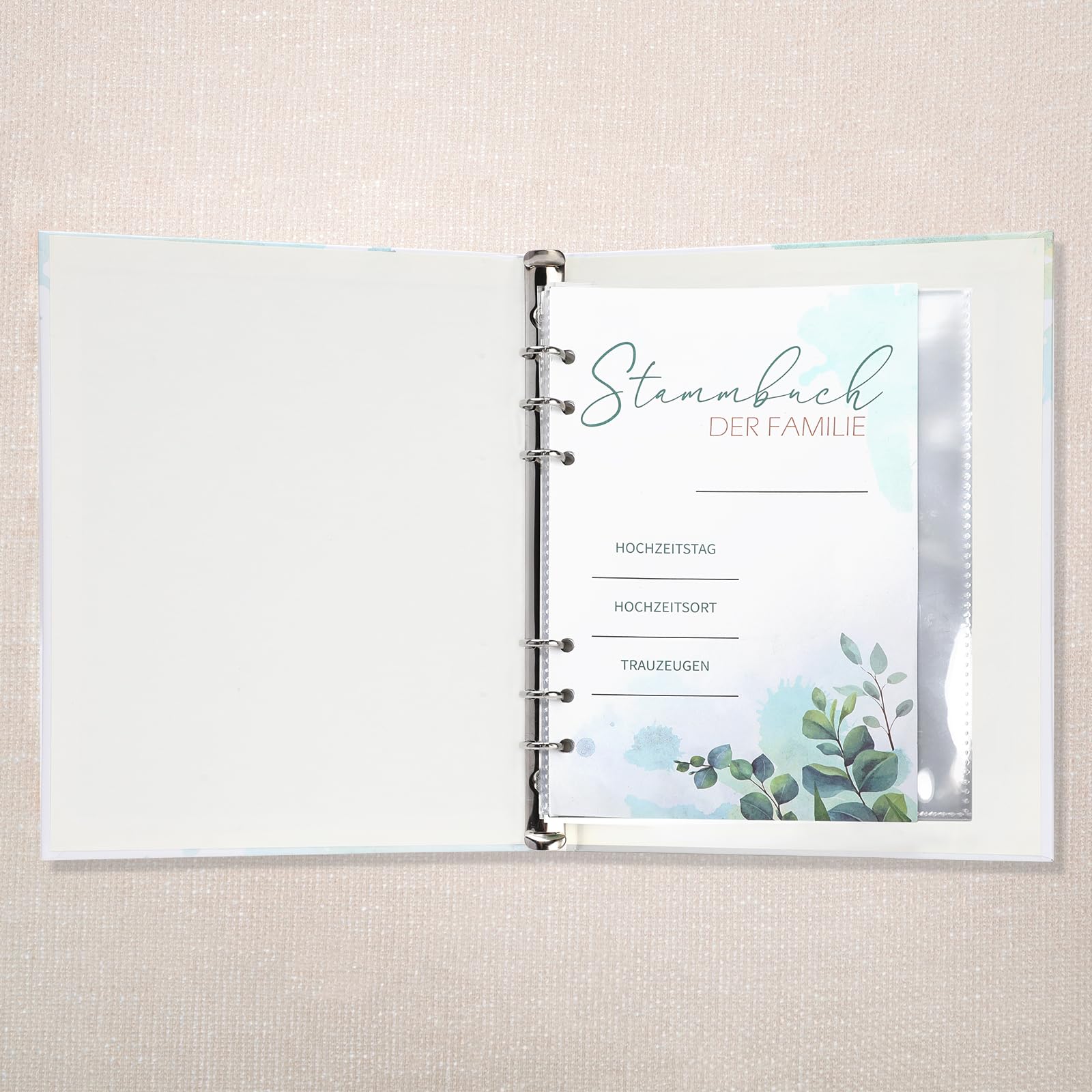 howaf-stammbuch-hochzeit-a5-hardcover-eukalyptus image 4