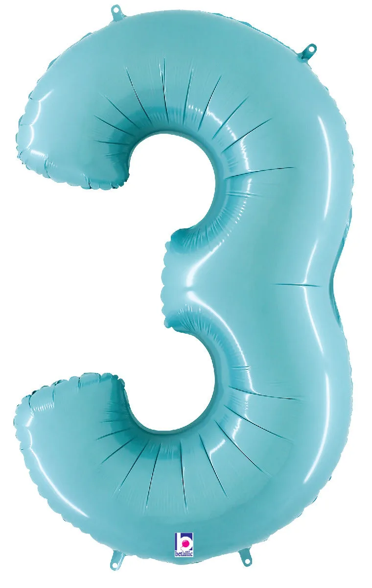 betallic-number-3-pastel-blue-folienballon-34-zoll-zahl image 1