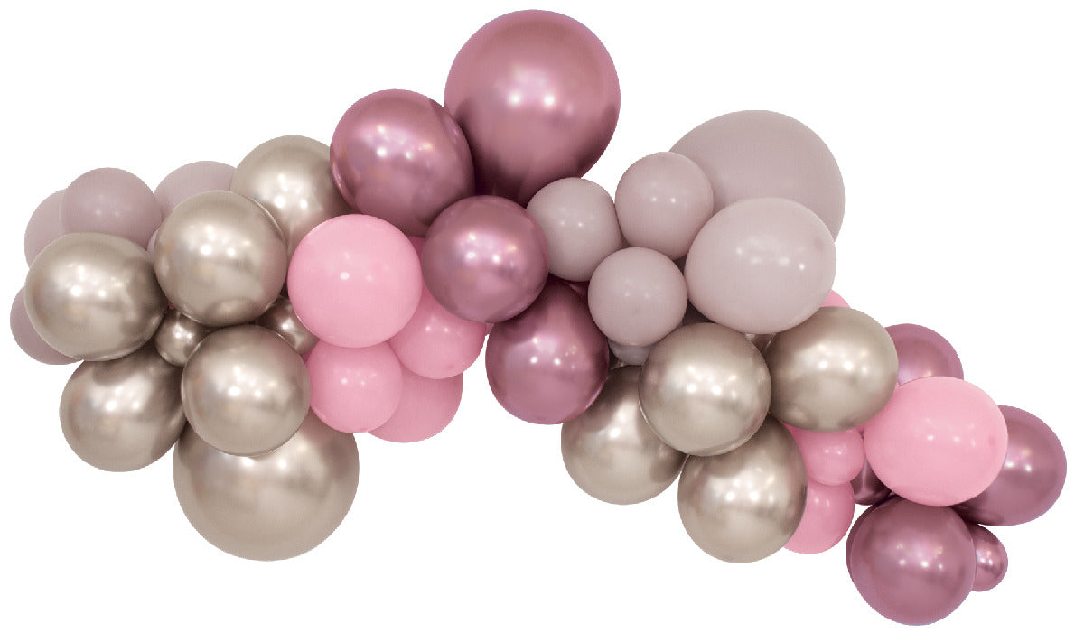 betallic-sparkling-pink-garland-folienballon-set-67-ballons image 1